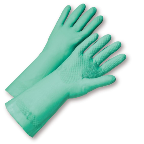 Standard Flock Lined Nitrile Gloves