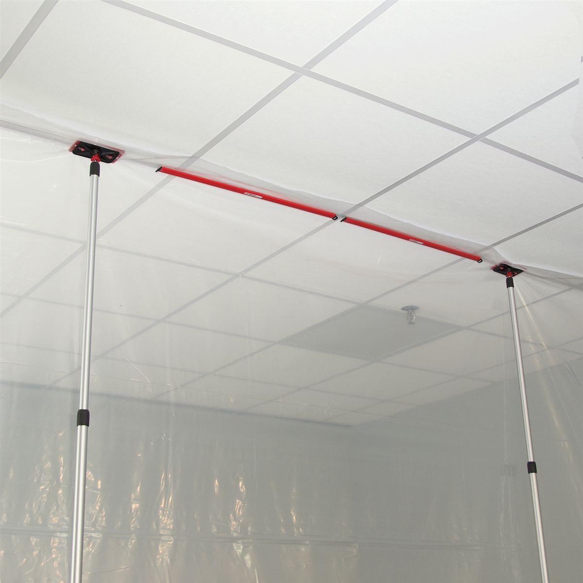 ZIPWALL, Telescoping, 4.16 ft Min Extension Ht, Dust Barrier